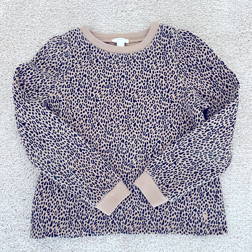 Crewcuts puff sleeve sweatshirt. Size M (8/9)
